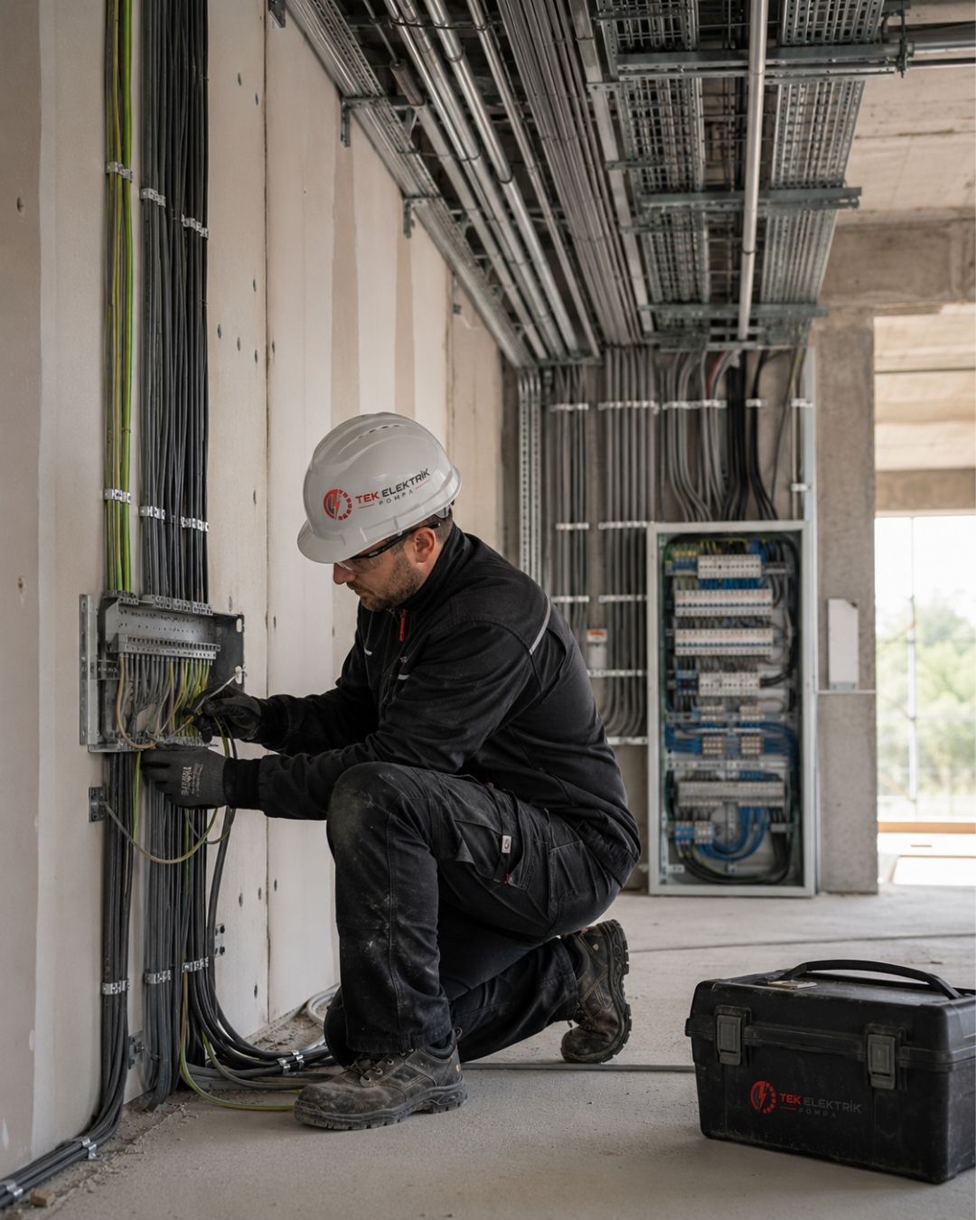 İç tesisat uygulaması - elektrik tesisatı kablolama
